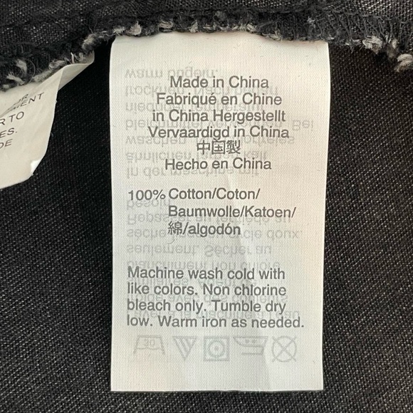 Madewell Charcoal Denim Shirt Dress Minimal - Picture 6 of 8